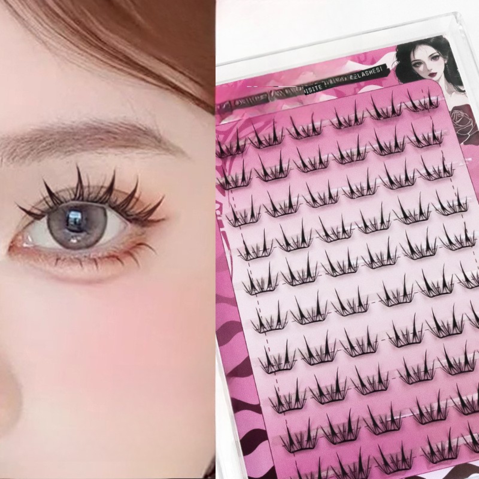 Eyelash Extension Korea - رموش كورية فردية كثيفة ذاتية اللصق
