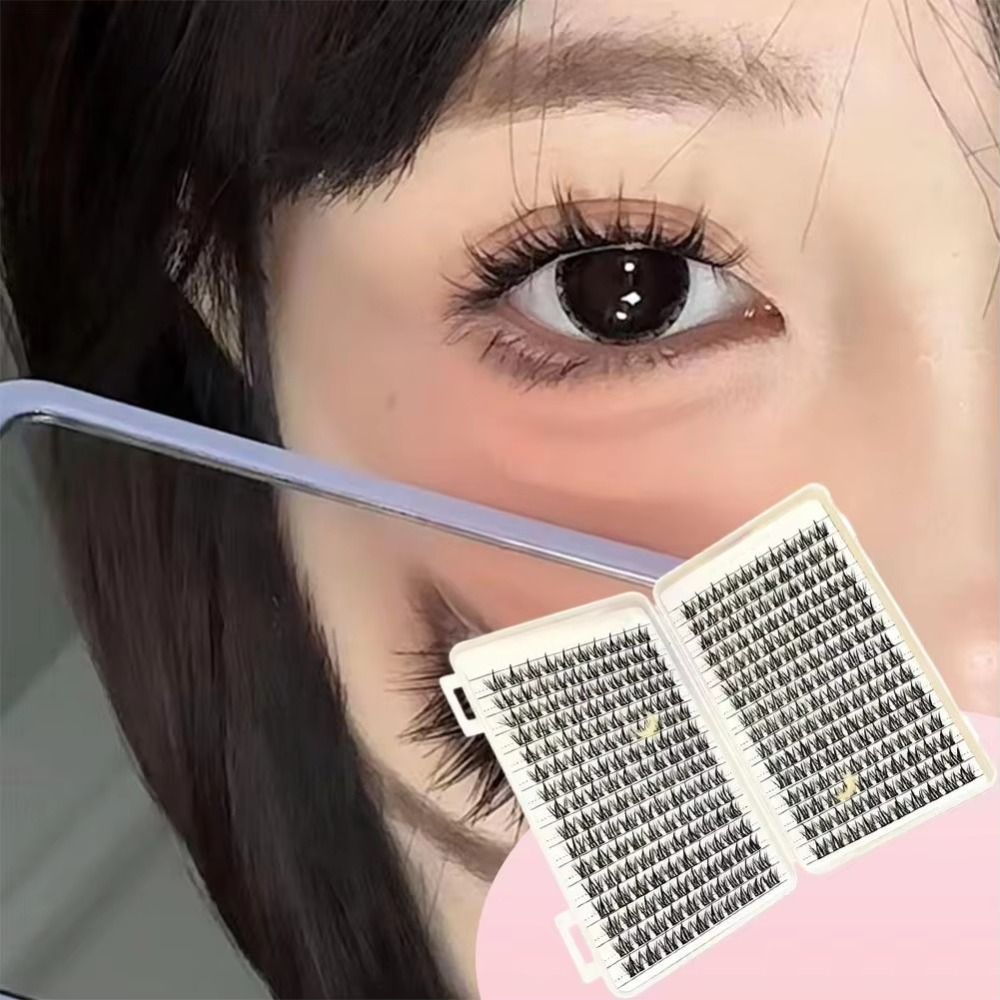 Eyelash Extension Wispy Look - رموش صناعية بمظهر طبيعي مع تصميم