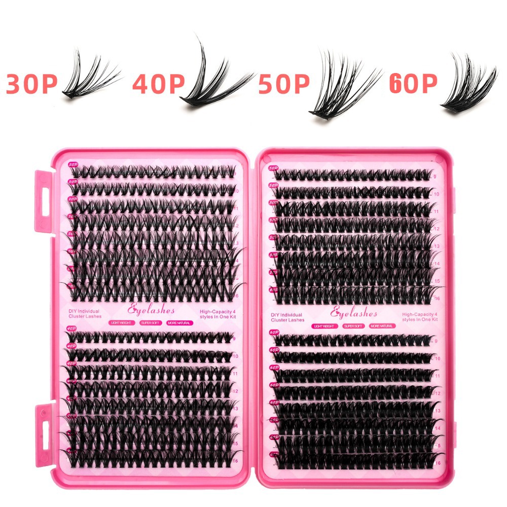 Eyelash Extension Wispy Look - رموش صناعية بمظهر طبيعي، مجموعات رموش