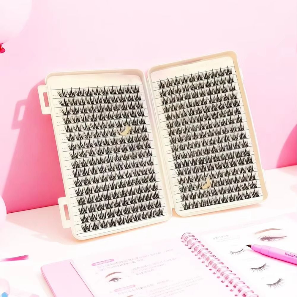 Eyelash Extension Wispy Look - رموش صناعية بمظهر طبيعي، تصميم كثيف