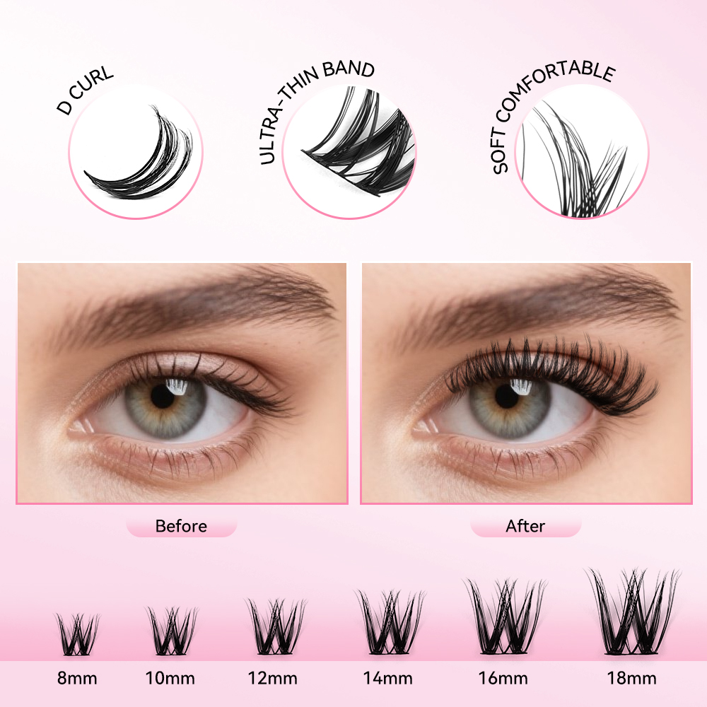 UCoolMe جلدة فلورا Wispy وشائك - مراجعة Eyelash Extension Home Service وسعره