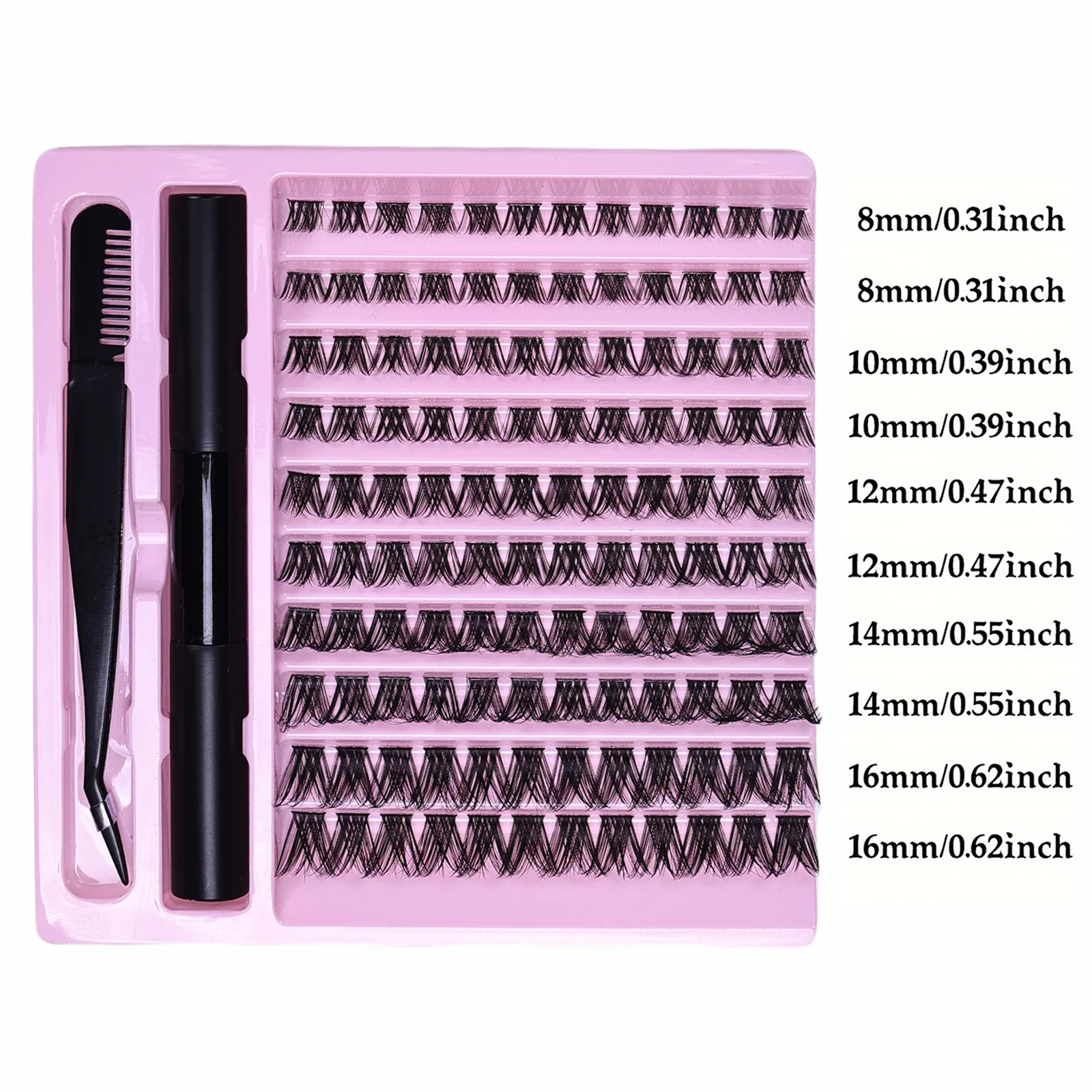طقم تمديد الرموش DIY مع لاصق و - مراجعة Eyelash Extension Home Service وسعره