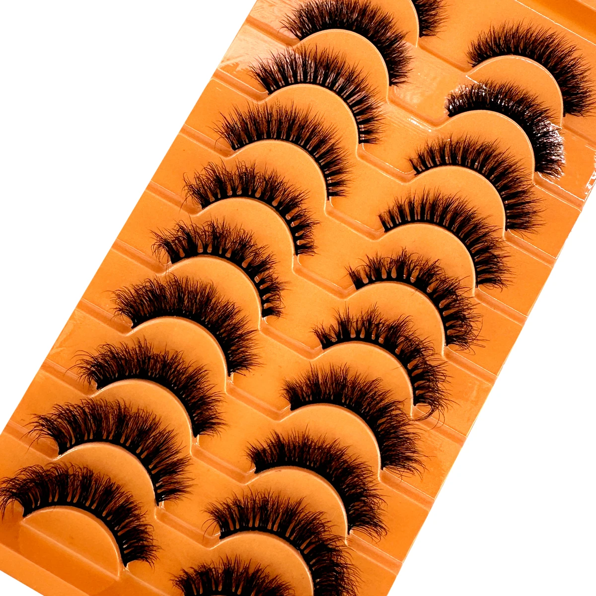 10 أزواج من الرموش الصناعية ال - مراجعة Eyelash Extension Wispy Look وسعره