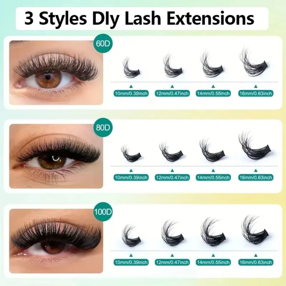 رموش صناعية بمظهر طبيعي مع لاص - مراجعة Eyelash Extension Wispy Look وسعره