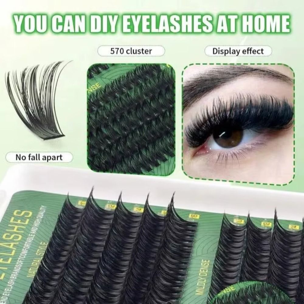 رموش صناعية بمظهر طبيعي مع لاص - مراجعة Eyelash Extension Wispy Look وسعره
