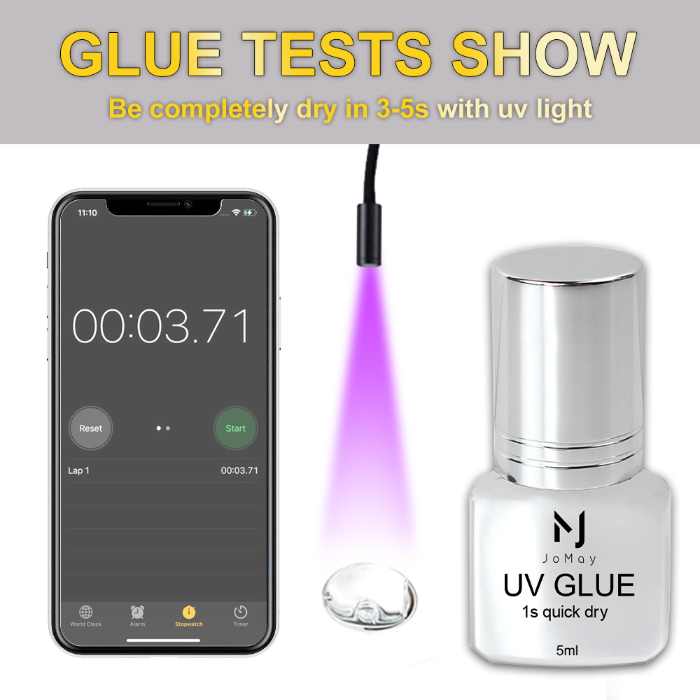 JOMAY الغراء رمش تمديد UV الغر - مراجعة Sensitive Lash Glue وسعره