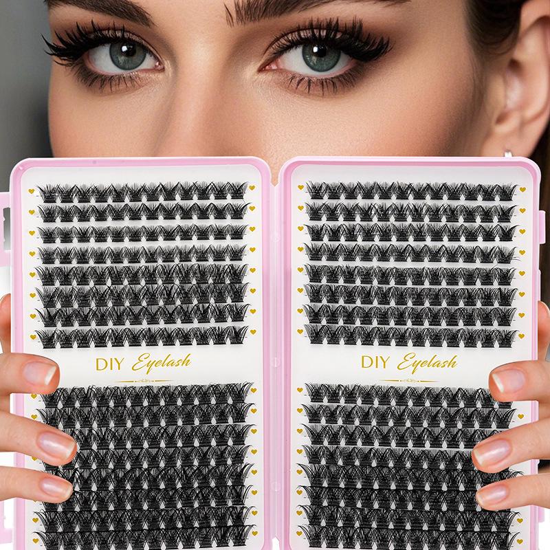 طقم تمديد الرموش، رموش طبيعية  - مراجعة Eyelash Extension Home Service وسعره
