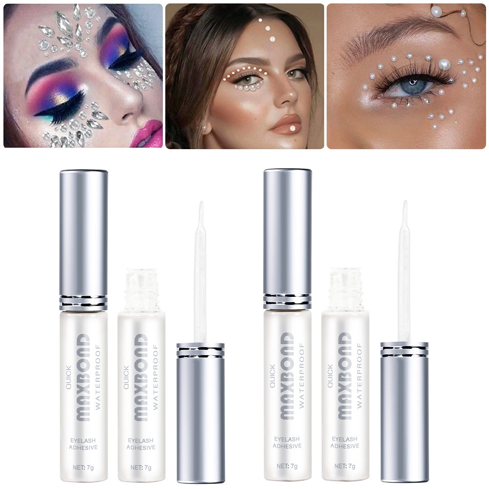 2 قطعة رموش نمطية سريعة الجفاف - مراجعة Sensitive Lash Glue وسعره