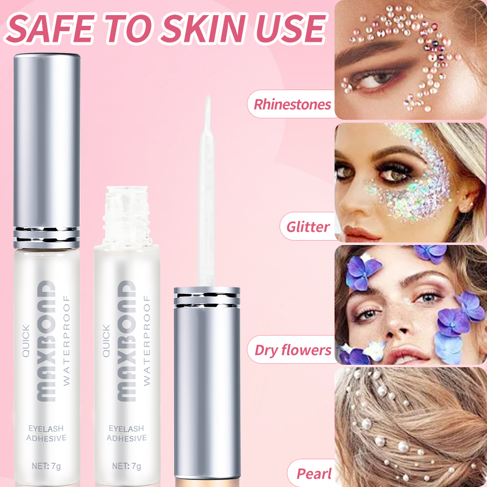 2 قطعة رموش نمطية سريعة الجفاف - مراجعة Sensitive Lash Glue وسعره